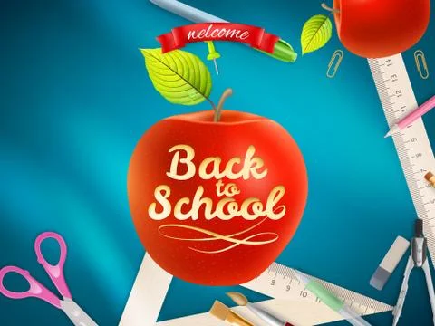 Back to school background. EPS 10 Stock Illustration