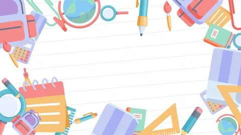 BACK TO SCHOOL BACKGROUND 動画素材 344026415