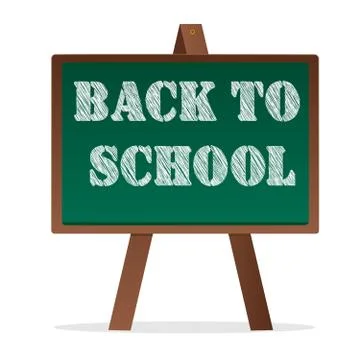 Back to school background Stock Illustration