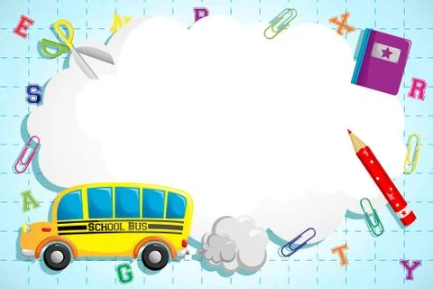Back to school background Stock Illustration