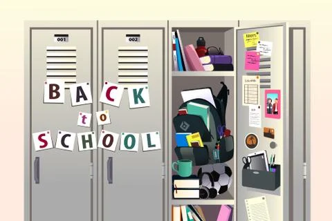 Back to school background Stock Illustration