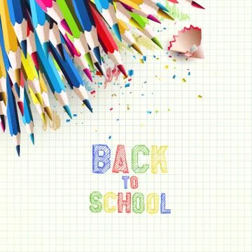 Back to School background Stock Illustration