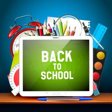 Back to School background Stock Illustration