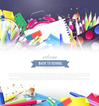 Back to School background Stock-Illustration