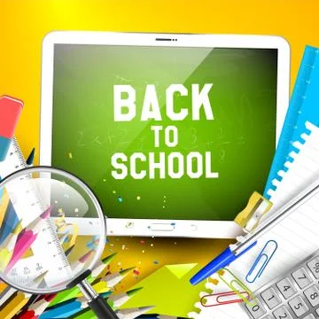 Back to School background Stock Illustration