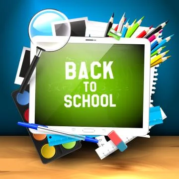 Back to School background Stock Illustration