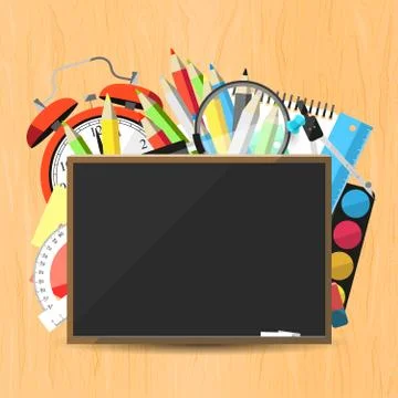Back to school background Stock Illustration