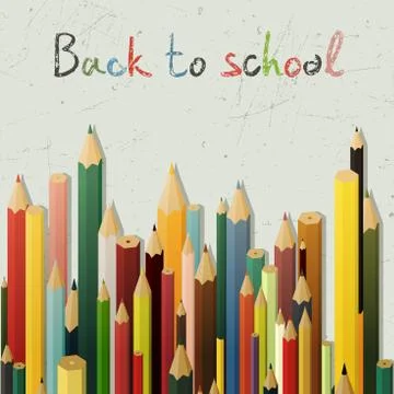 Back to school background Stock Illustration