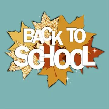Back to school background Stock Illustration