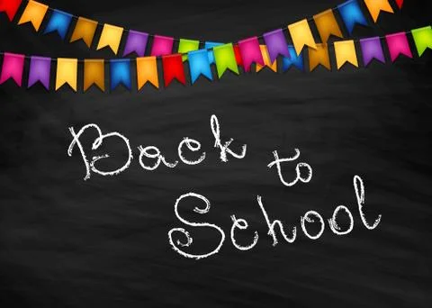 Back to school background Illustrazione stock