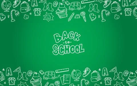 Back to School background Stock Illustration