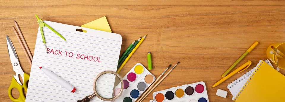 Back to school background Stock Photos