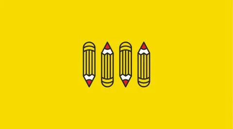 Back to school background with school supplies set, vector illustration. Stock Illustration
