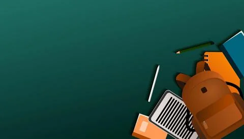 Back to school background vector Stock Illustration