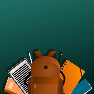 Back to school background vector Stock Illustration