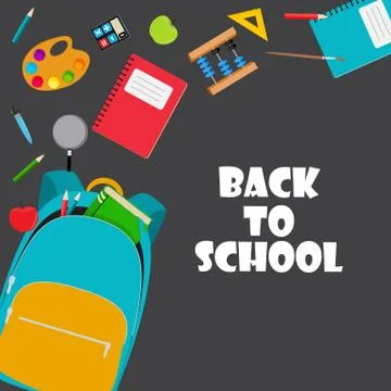 Back to School Background Vector Illustration Stock Illustration