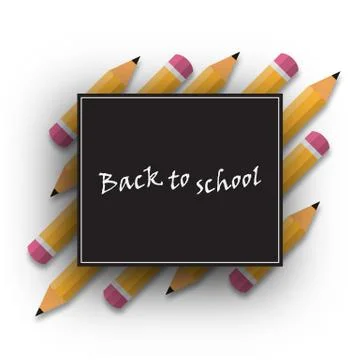 Back to school background. Vector illustration. Illustrazione stock