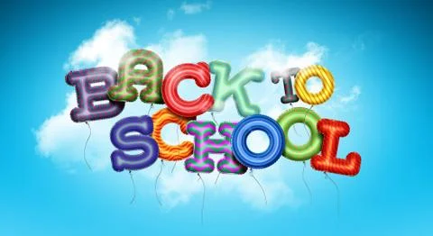 Back To School Balloons Stock Photos