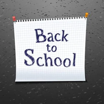Back to school banner design Stock Illustration