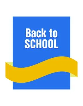 Back to school banner Stock Illustration