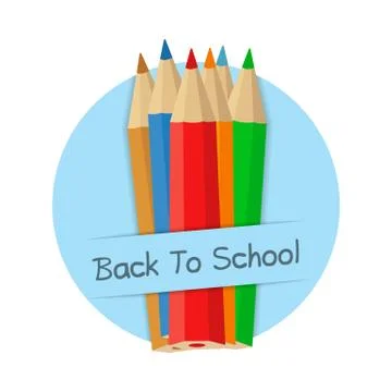 Back To School Banner Stock Illustration