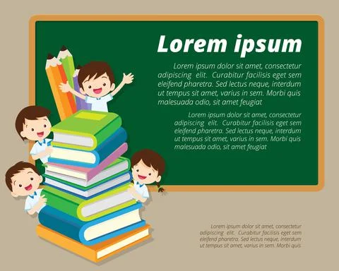 Back to school banner Stock Illustration