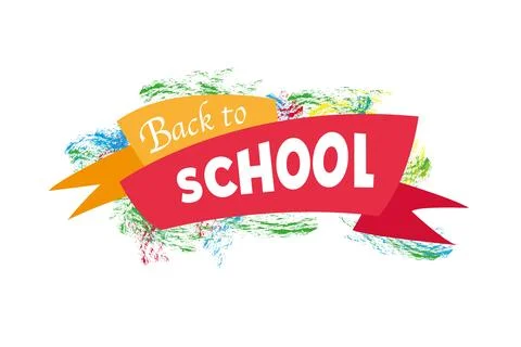 Back to school banner Stock Illustration