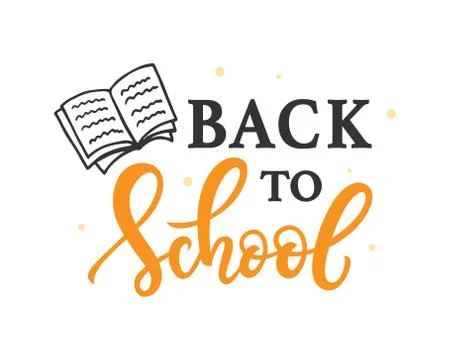 Back to school banner template Stock Illustration