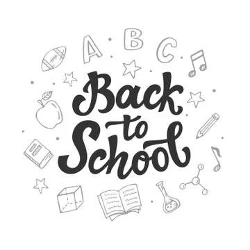 Back to school banner template Stock Illustration