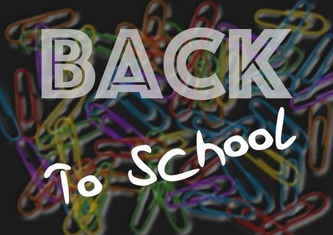Back to school Black Stock Illustration