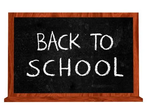 Back to school on blackboard Stock Illustration
