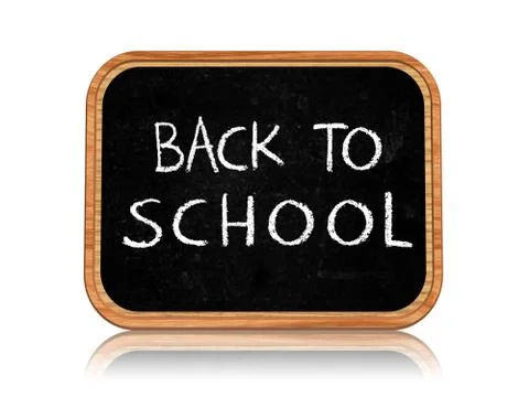 Back to school on blackboard Stock Illustration