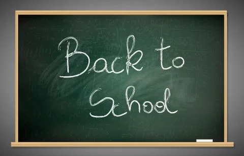 Back to school blackboard Stock Illustration