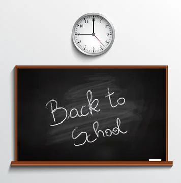 Back to school blackboard Stock Illustration