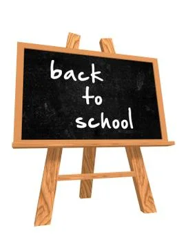 Back to school on blackboard Stock Illustration