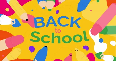 Back To School blueprint doodle animation. Handwritten typescript Stock Footage 205602553