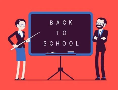 Back to school board Stock Illustration