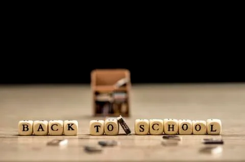 Back to school with books Stock Photos