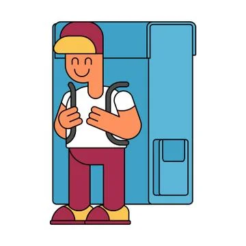 Back to school.  Boy and big  schoolbag. Illustration for September 1. School Stock Illustration