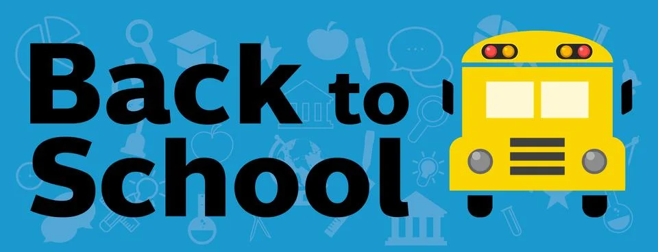 Back to School Bus Stock Illustration