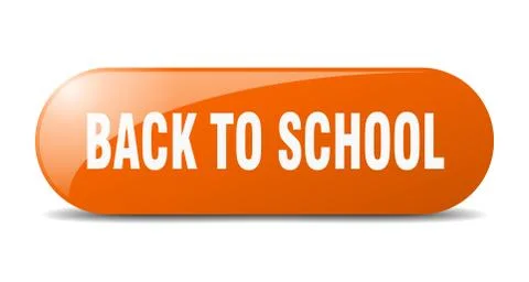 Back to school button. back to school sign. key. push button. Stock Illustration
