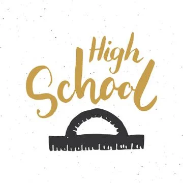 Back to School Calligraphic Lettering. Calligraphy Lettering with School Elem イラスト素材