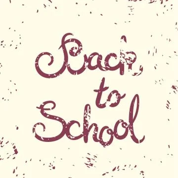 Back to school card. Vector illustration Stock Illustration