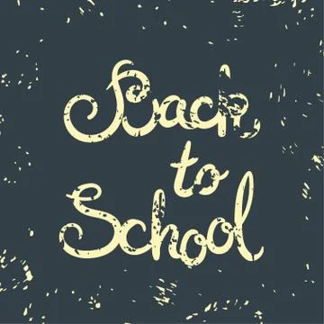 Back to school card. Vector illustration Stock Illustration