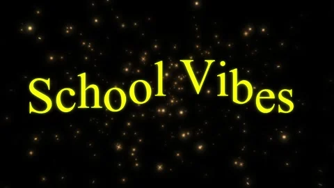 Back to school celebration with glowing text effect. Vibrant educational theme Stock Footage 340250968