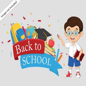 Back to School Celebrations Vector Design Stock Illustration