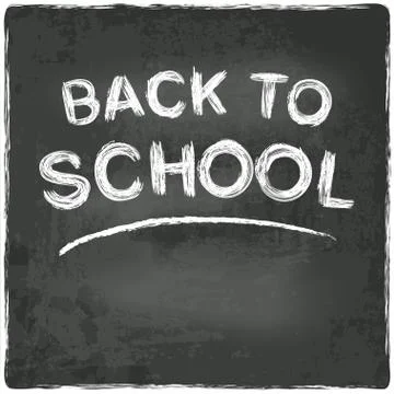 Back to school chalkboard blackboard Stock-Illustration