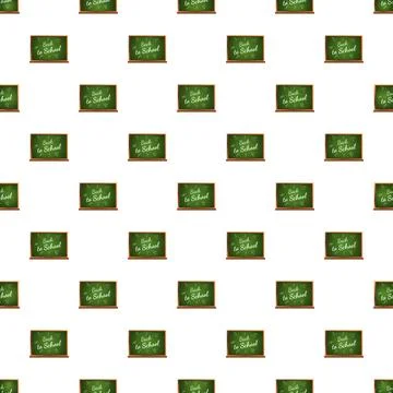 Back to school chalkboard seamless pattern education background Stock Illustration