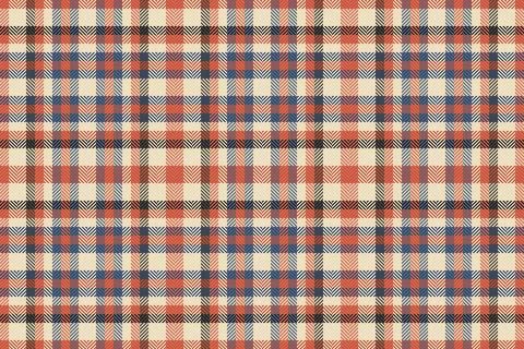 Back to school check tartan background, tiny seamless textile vector. Appar.. Stock Illustration