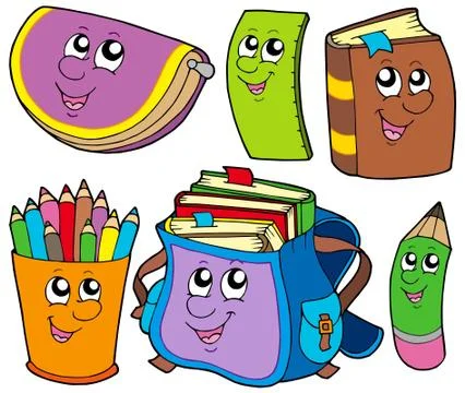 Back to school collection  Stock Illustration